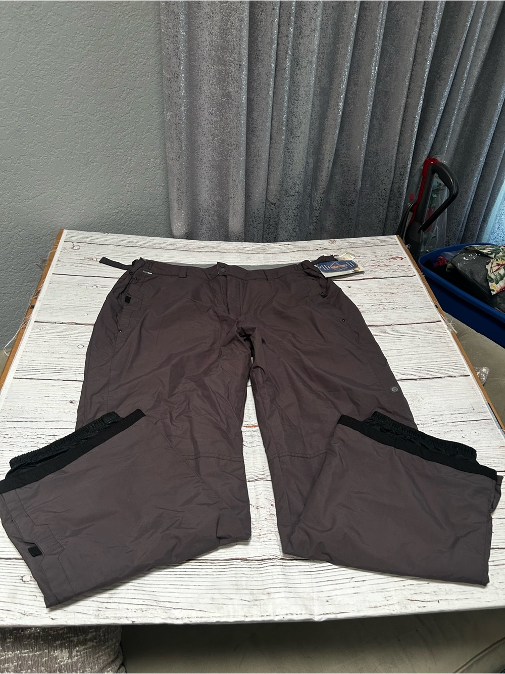 Columbia Convert Men's Gray Snow/Ski Pants - Waterproof Insulated Sz XXL